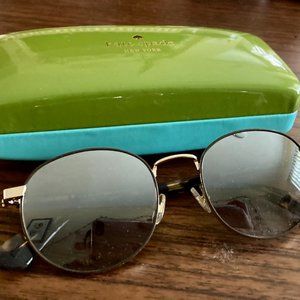 Kate Spade New York Women's Adelais Oval Sunglasses in brown havana